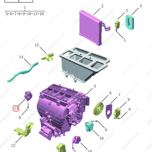 GEELY Blower housing OEM 8020027000 / 6600170406 FOR  OKAVANGO