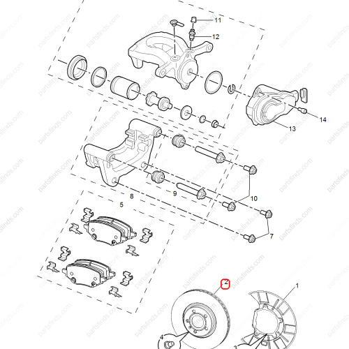 MG Brake disc OEM 10491104 FOR  MG HS