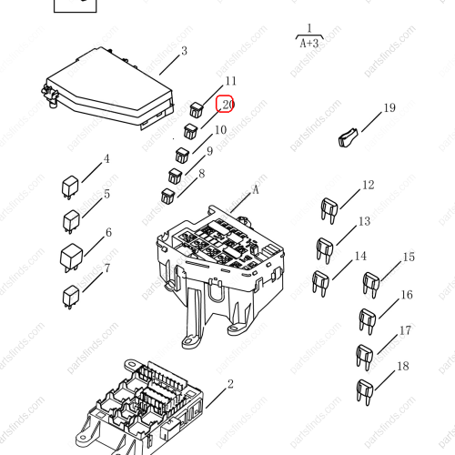 GEELY Fuses OEM 7075007800 / 1017033378 FOR  Emgrand X7 Sport