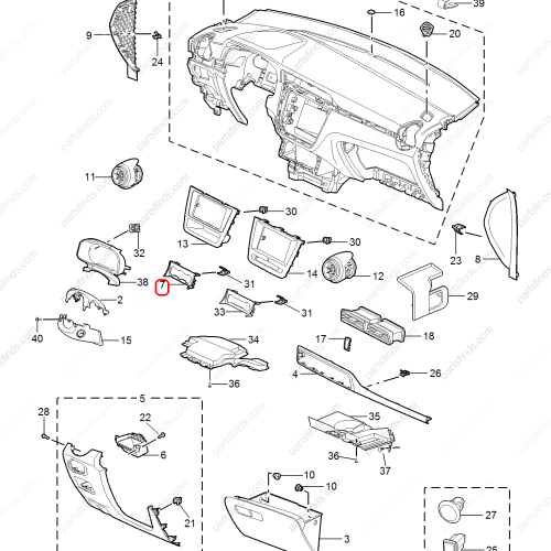 MG Air conditioning control panel OEM 10369780 FOR  MG ZS