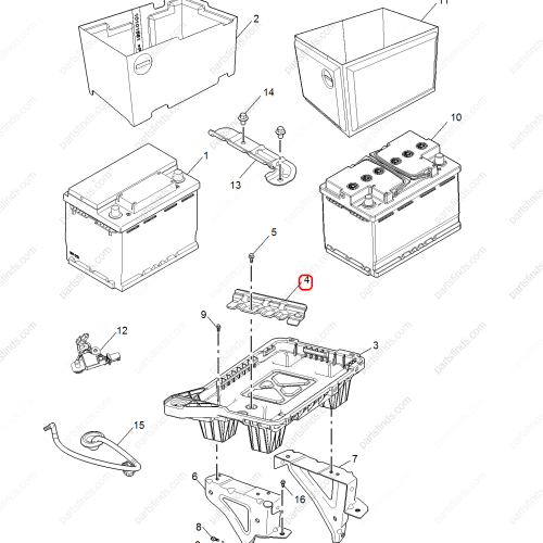 MG Battery bracket OEM 10621899 FOR  MG HS