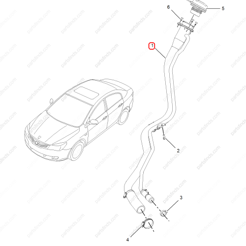 MG Fuel filling pipe OEM 10052050 FOR  MG350