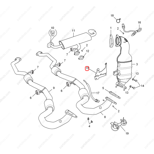 MG Exhaust pipe bracket OEM 10179127 FOR  MG HS RX5 MG GS