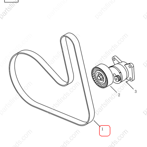 GEELY Engine belt OEM 1073006900 / 8888480169 FOR  Coolray