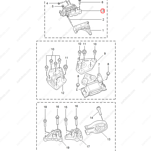 MG Engine mount OEM 10110885 FOR  MG6 MG5