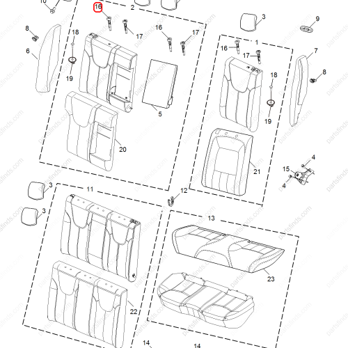 MG Headrest guide piece OEM 10030872ESA FOR  MG350