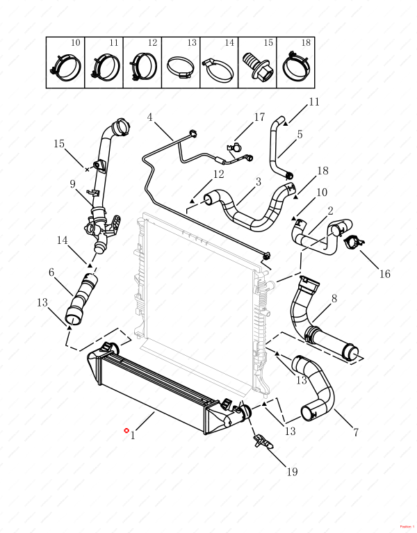 GEELY Intercooler OEM 2074578000 / 6600098808 FOR Emgrand X7 Sport