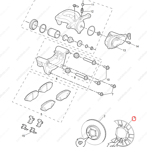 MG Brake shield OEM 10471202 FOR  MG ZS