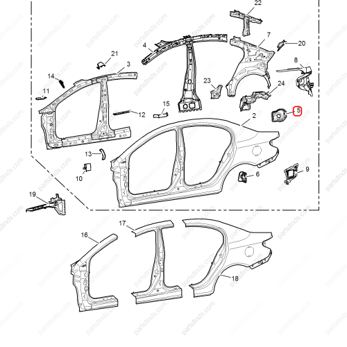 MG Fuel tank cap base OEM 10044747 FOR  MG350