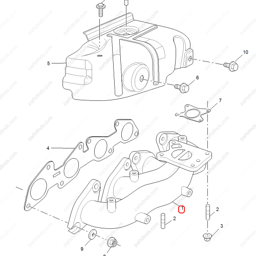 MG Exhaust manifold OEM 10711104 FOR  RX8 MG HS