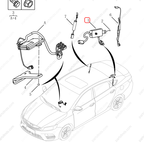 GEELY Signal amplifier OEM 7085014600 / 1017031974 FOR  Binrui