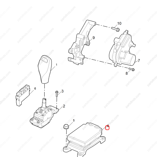 MG Gear shift lever control unit OEM 10857306 FOR  MG HS