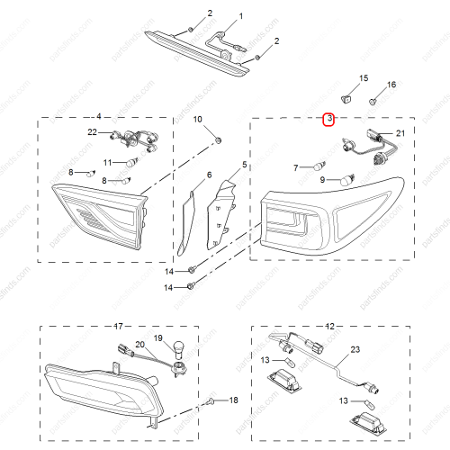 MG Taillight OEM 10293791 fit for MG ZS