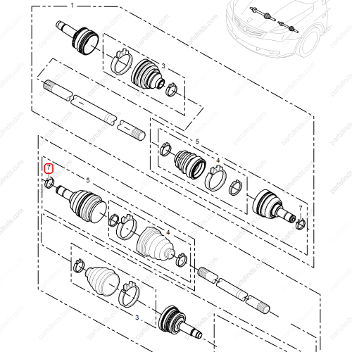 MG Half shaft circlip OEM 10099334 FOR  MG350