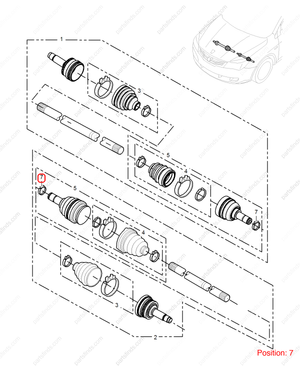 MG Half shaft circlip OEM 10099334 FOR MG350