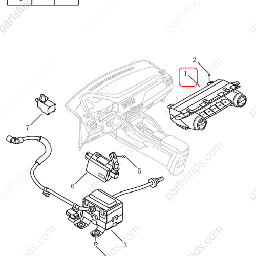 GEELY Air conditioning control panel OEM 8025020800 / 6600006406 FOR  Coolray