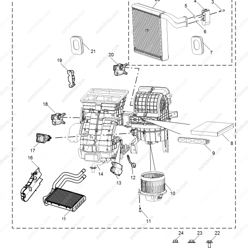 MG A/C Evaporator Core OEM 10632438 FOR  MG ZS