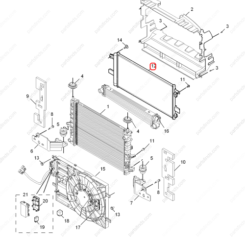 MG Condenser OEM 10001382 FOR  MG550 MG6