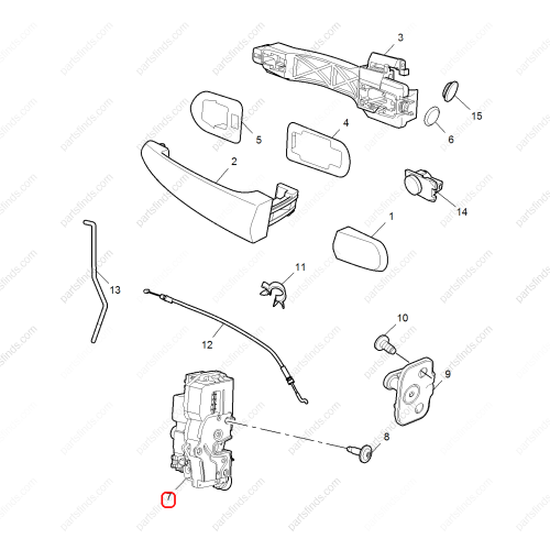 MG Door Lock OEM 10090274 FOR  MG550 MG350 MG6 MG5