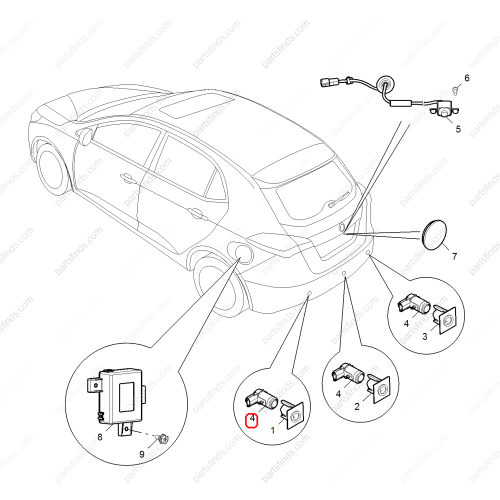 MG Parking Sensor OEM 10003828ASD FOR  MG750 MG5