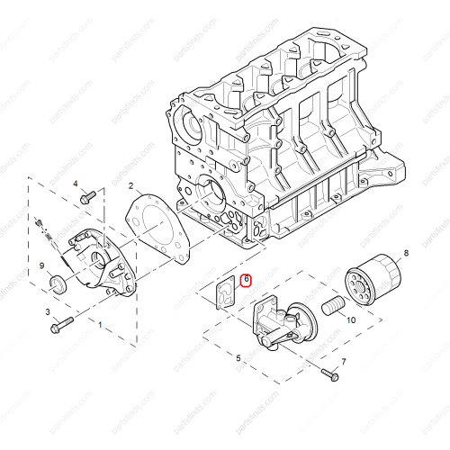 MG Oil Filter Housing Gasket OEM LVH10010 FOR  MG550 MG6