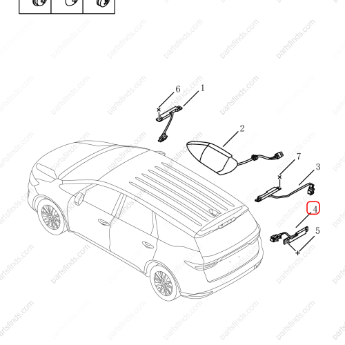 GEELY Antenna OEM 7085015100 / 6606737258 FOR  OKAVANGO