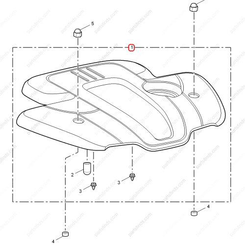 MG Engine upper trim panel OEM 10007230 FOR  MG550 MG6