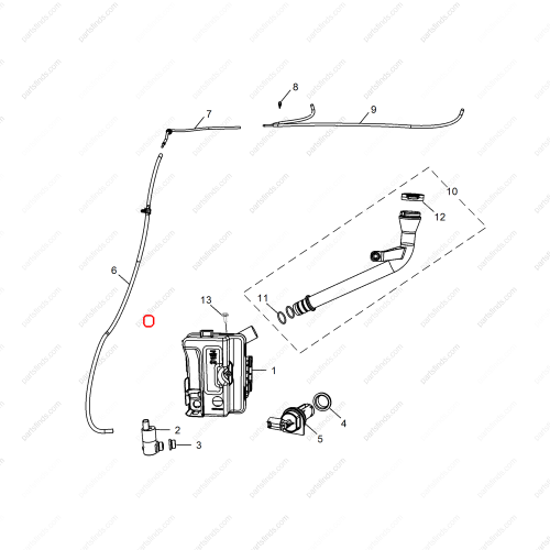 MG Wiper reservoir gasket OEM 10099427 FOR  MG6 MG HS MG5 MG GT