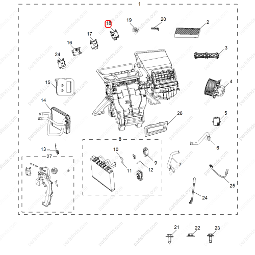 MG A/C Heater Actuator OEM 10170452 FOR  MG GS