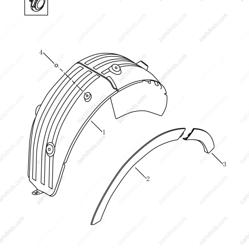 GEELY Buckle OEM JQ693F77 FOR  Emgrand GT