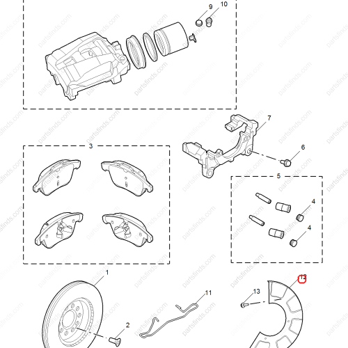 MG Brake shield OEM 10471200 FOR  MG ZS