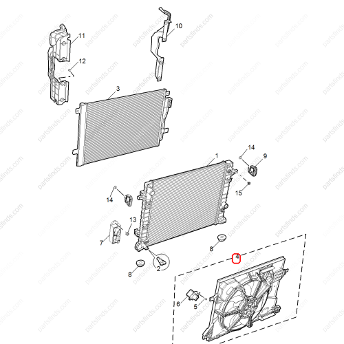 MG Electric fan OEM 10385449 FOR  MG ZS