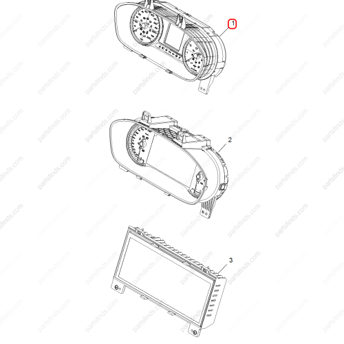 MG Combination instrument assembly OEM 10348752 FOR  MG6