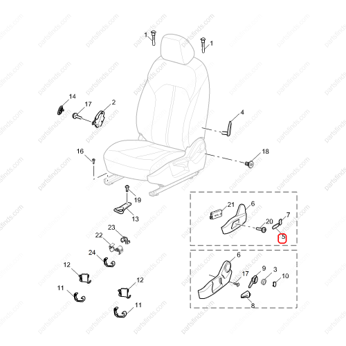 MG Switch button OEM 10269397PXD FOR  MG6 RX5