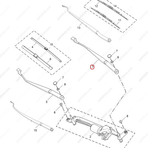 MG Wiper arm OEM 10176603 FOR  MG5