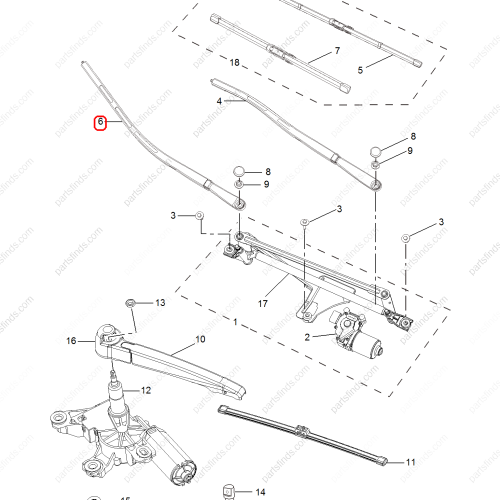 MG Wiper arm OEM 10141492 FOR  MG350 MG5