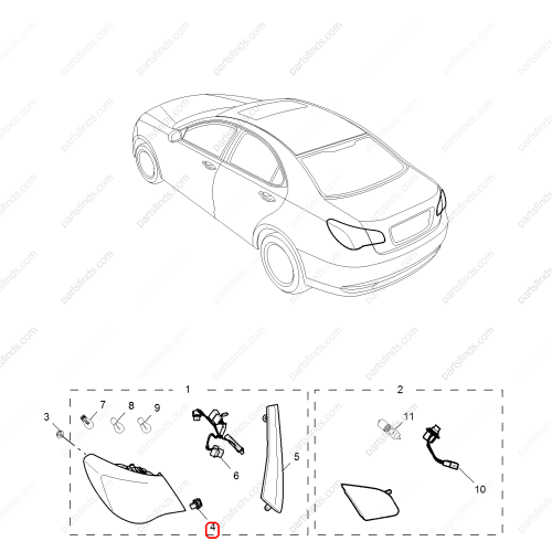 MG Buckle OEM 91000111 FOR  MG6