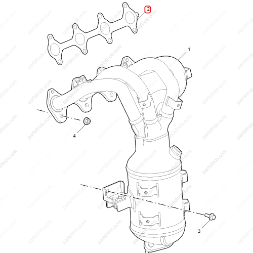 MG Exhaust Manifold Gasket OEM 10253342 FOR  MG ZS MG5 MG GT