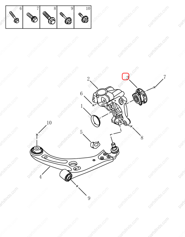 GEELY Wheel bearing OEM 4017022500 / 8888527987 FOR Tugella