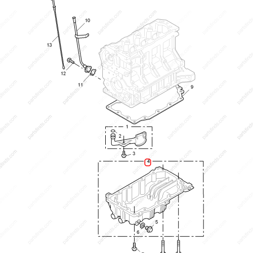 MG Engine oil pan OEM 10004929 FOR  MG550 MG6