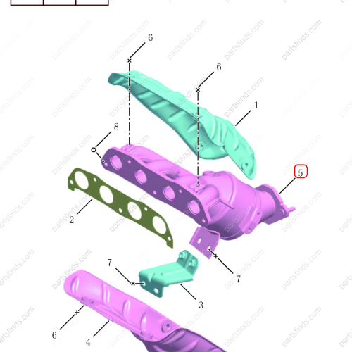 GEELY Three-way catalytic converter OEM 2048022000 / 1116051280 FOR  Emgrand