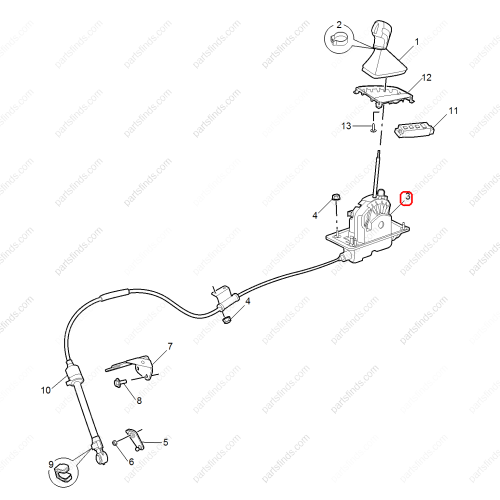 MG Shift lever assembly OEM 11389016 FOR  MG ZS