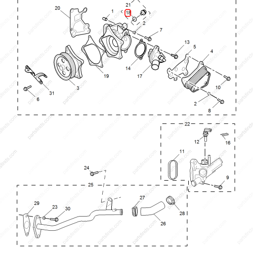 MG Turbocharger oil pipe gasket OEM 12642684 FOR  MG ZS