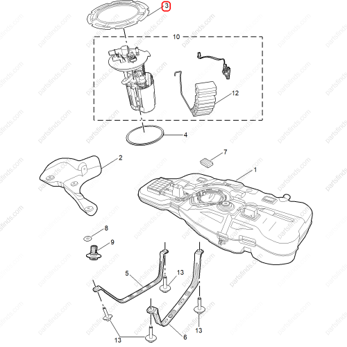 MG Fuel pump seal cover OEM 11379039 FOR  MG5