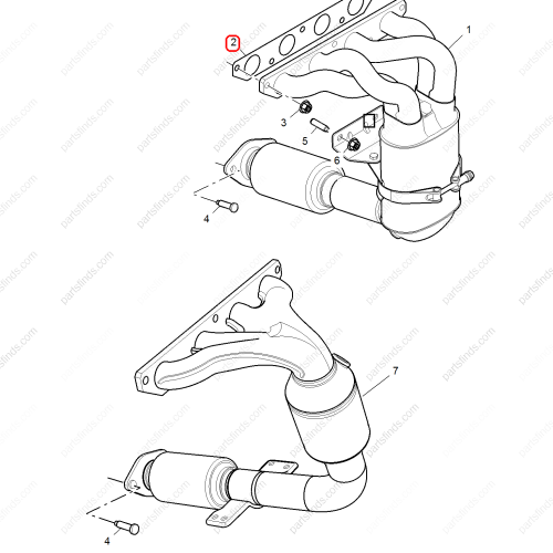 MG Exhaust Manifold Gasket OEM LKG100551 FOR  MG6