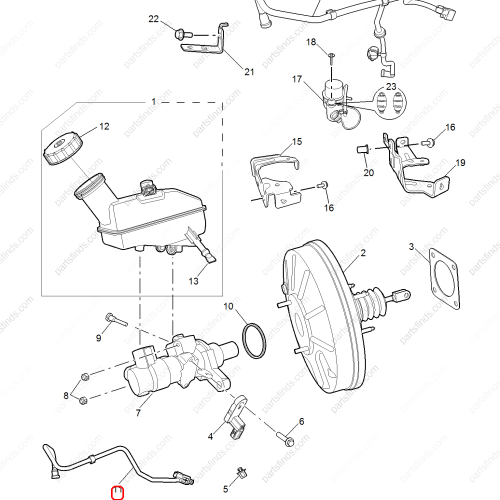 MG Brake vacuum hose OEM 10476552 FOR  MG6