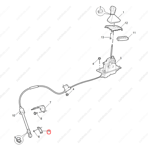 MG Gear shift lever OEM 10254396 FOR  MG ZS