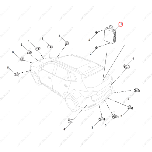 MG Reverse radar control unit OEM 10849433 FOR  MG HS