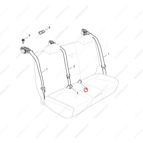 MG Seat belt buckle OEM 10424671 FOR  MG6