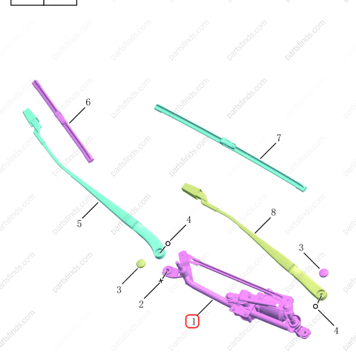 GEELY Wiper linkage motor assembly OEM 6020040700 / 8889552789 FOR  Emgrand